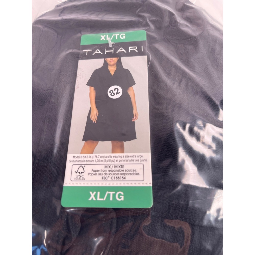 Tahari New With Tags Women's Black Collared/Tiered Dress XL NWT